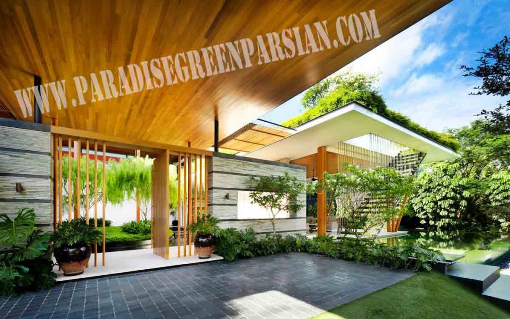 roof garden and landscape 3 1024x642 خانه ای با محوطه سازی پویا و روف گاردن